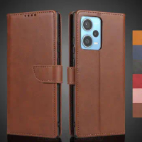 Wallet Flip Cover Leather Case for Xiaomi Redmi Note 12 Pro plus 5G Global Pu Leather Phone Bags protective Holster Fundas Coque