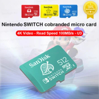 SanDisk Micro SD Card for Nintendo SWITCH Game Special Purpose Storage Card 64G 128G 256G 512G U3 4K High Speed Trans Flash Card