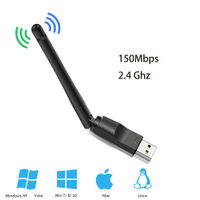 USB อะแดปเตอร์ Wifi 150Mbps 2.4 Ghz เสาอากาศ USB 802.11n /G/b อีเธอร์เน็ตเครื่องส่งสัญญาณไวไฟ Usb Lan ไร้สายตัวรับสัญญาณ Wifi PC การ์ดเน็ตเวิร์ก