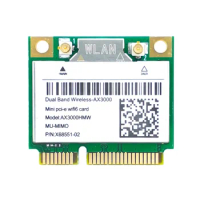 AX200 AX3000HMW Network Card Mini PCI-E WiFi 6 Wireless Adapter 2.4G/5G Bluetooth 5.1 WiFi Card 802.11AX for Win10