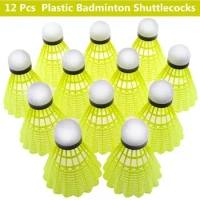 Durable Shuttlecocks Yellow Nylon Shuttlecocks Badminton Shuttlecocks Indoor Outdoor Sports Badminton Training Balls