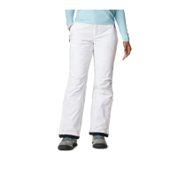 【Columbia 哥倫比亞 官方旗艦】女款-Backslope™Omni-Tech防水金鋁點極暖雪褲-白色(UWK59370WT/HF)