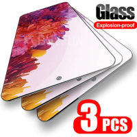 3PCS Safety Glass For Samsung Galaxy S20 Fe S21 FE Clear Screen Protector S20Fe S 20 Fe Full Cover Film Tempered Glass Not Case