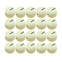 20x Ivory Vintage Style Barrel Guitar AMP Knob Amplifier Knobs for Fender Electric Guitar Parts Guitar Accessories Dropshipping