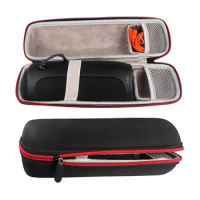 New Travel Carry Cases Pouch For JBL Flip 3 Flip 4 Hard EVA With Belt Shockproof Portable Bluetooth Speaker Outdoor Bag (Black)