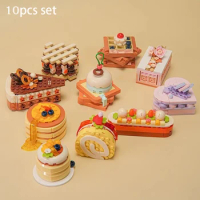 Creative French Alice Cake Building Blocks, City Afternoon Tea Dessert Model Bricks, DIY Adult Girl Birthday Gift Children Toys