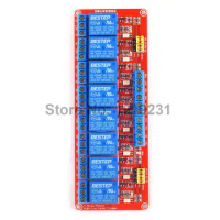 5V 12V 24V 8 Channel Relay Module High and Low Level Trigger Optocoupler Isolation Relay Module Control Board