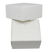20PCS/ Lot White Cardboard Paper Boxes Blank Kraft Paper Carton Box Folding Handmade Soap Jewelry Party Small Gift Packaging Box