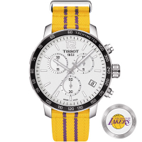 TISSOT 天梭 X NBA 洛杉磯湖人隊特別版腕錶-42mm