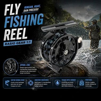 LEO Reel Pancing Fly Fishing Reel 1:1 104 - EPC-104 Hitam