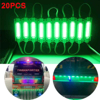 20Pcs COB Led Beacon untuk bas lori Trailer kenderaan memberi isyarat pengiklanan Luminous 12V Stop