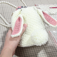 織包包diy手工編織兔子包包自制作毛線鉤針材料包送閨蜜女友禮物