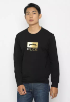 Police Denim POLICE Sweater Lengan Panjang Emboss Print Pria 2692120083