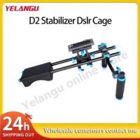 YELANGU D2 DSLR Camera Shoulder Stabilizer Video Rig Mount+Matte Box+Follow Focus+C Dslr Cage DSLR Camera Rig BMPCC free ship