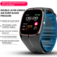 2024 New Smart Watch True Blood Pressure Double-Layer Airbag Clock HRV Temp Monitor Wristwatch Men Women Sport Health Smartwatch