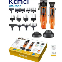 >> KM8552 ความแรง 9000 รอบ ชุดครบเซ็ตตัดผม+กันขอบ+แกะลาย มีแท่นชาร์จ<< #ตัดผมเอง#ตัดผมชาย#ปัตตาเลี่ย