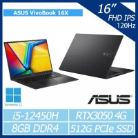 ASUS VivoBook 16X K3605ZC-0062K12450H 搖滾黑/i5-12450H/RTX3050
