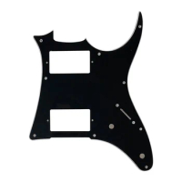 Black 3 Ply Pickguard for 10 Hole Screws MIJ Ibanez RGX20 Guitar Pickguard Humbucker HH Pickup Scratch Plate Guitar Accessories