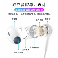 3.5mm for Apple Huawei Android Direct Plug Wired Headset Type-c Digital in-Ear Crystal Box Headset