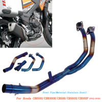 For Honda CBR500R CBR500 CB500 CB500F CB500X 2013 2014 2015 2016 2017 2018 2019 2020-2022 Motorcycle Front Pipe Exhaust System