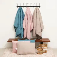 Informa 150x200 Cm Bed Cover Polyester Marshmallow - Biru