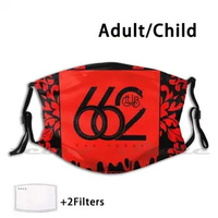 Club 662 ( Death Row ) Washable Trending Customized Pm2.5 Filter Mask Death Row Records 2Pac Sure Knight Westcoast Las Vegas