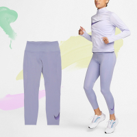 Nike 長褲 Fast Leggings 女款 紫 中腰 跑步 吸濕快乾 緊身褲 拉鍊口袋 DX0949-519