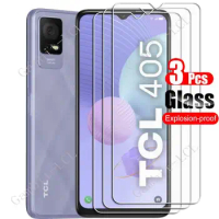 3PCS HD Tempered Glass For TCL 408 40R 5G 405 6.6" Protective Film ON TCL408 T507U1, T507U2, T507J T507U Screen Protector Cover