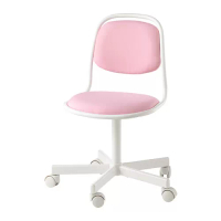 ÖRFJÄLL 兒童書桌椅, 白色/vissle 粉紅色