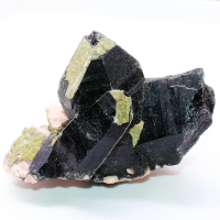 如鴻天然黑水晶六棱柱原石擺件骨干水晶標本礦石裸石