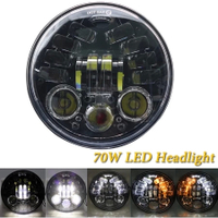 ไฟหน้า LED 7 นิ้ว ไฟตัดหมอก H4 H13 สําหรับ Harley Touring Ultra Classic Electra Street Glide Road Ki