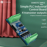 Domestic Simple PLC Industrial Control Board Compatible With Mitsubishi FX3U 6 Channel Input and 4 Channel Transistor Output