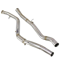 Stainless Muffler Exhaust System, Medium Pipe for BMW 540i 530 530i 3.0T 2.0T SS304, High Quality