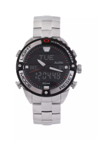 Alba Jam Tangan Pria Alba Original Garansi Resmi AZ4039 AZ4039X1 Strap Stainless Steel Silver Digita