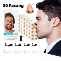 30 Pasang Magnet Nose Strip Nasal Dilator Anti Ngorok Apnea Anti Ngorok Apnea Plester Magnetik Untuk