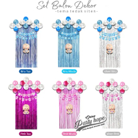 paket dekorasi tedak siten / set balon dekorasi turun tanah bayi / balon balon dekorasi