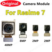 Original Front Rear Back Camera For OPPO Realme 7 realme7 Facing Camera Module Flex Cable Replacement Spare Parts
