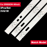3V1W 9lamps+10lamps Led Backlight Tv Strip For ERISSON 40inch IC-D-SKA40D455A 3Pcs/Set Led Light Strip 40LES73 40LES69
