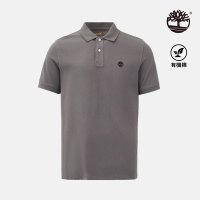 Timberland官方旗艦 男款灰色休閒短袖POLO衫|A6943033