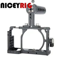 NICEYRIG for SONY A6400 A6300 A6000 A6500 ILCE-6000 ILCE-6300 ILCE6500 NEX7 Camera Cage Accessory Kit with Handle&amp;Cable Clamp