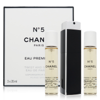 CHANEL 香奈兒 N°5 EAU PREMIERE 低調奢華版淡香精 行動香水 20mlX3 (法國進口)