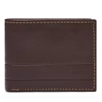 Fossil Fossil Lufkin Passcase Dark Brown Leather Dompet Pria - SML1394-201