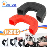 For Frying Cast Iron Skillet Pan Non Stick Pot Handle Protectors Pot Handle Cover Silicone Lid Insulation Clips Cookware Parts