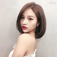 WIG วิกผมกลาง วิกผมปลอม วิกผมเด็กผู้หญิง วิกผมบ๊อบสไตล์เกาหลี วิกผมบ๊อบสั้น วิกผมบ๊อบสั้น วิกผมสั้นผ