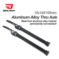 BOLANY Quick Release Thru Axle Rod for Bike Fork Suspension 15x145/155mm Aluminum Alloy Thru Axle for MTB Boost Hub Cube