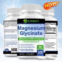 Magie glycine - hỗ trợ sức khỏe thần kinh, cơ, xương và tim mạch - thực phẩm bổ sung dinh dưỡng - 60
