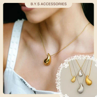 D [KHÔNG HOEN GỈ] Dây chuyền nữ, vòng cổ không gỉ BYS Accessories mặt giọt nước hot trend sang chảnh
