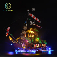 Kyglaring led Light kit For LEGO Ideas 21322 Pirates of Barracuda Bay(only light kit included)