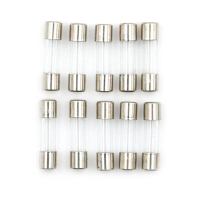 10pcs tiub kaca fius 5mm x 20mm 1.6a t1.6a 250v tamparan perlahan 1.6amps