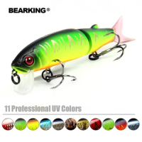 Bearking Bk17-M113 Minnow Fishing Lures 1PC 113mm 13.7g hot jointed Hard Bait With 2 Hooks Fishing Tackle Bait Casting Lure